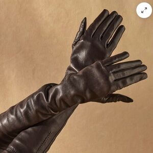 Long Leather Tech Glovesd